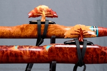 Red Mallee Burl Native American Flute, , , #K20L (2)